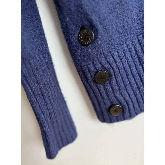 UGG Navy Blue Tinley Wrap Sweater Size Small Stretch Women’s - Picture 5 of 8